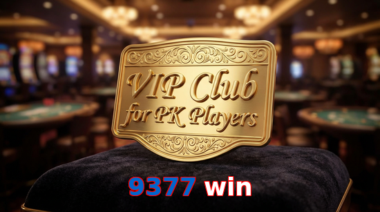Main screen of 9377 Win vip page for PK players